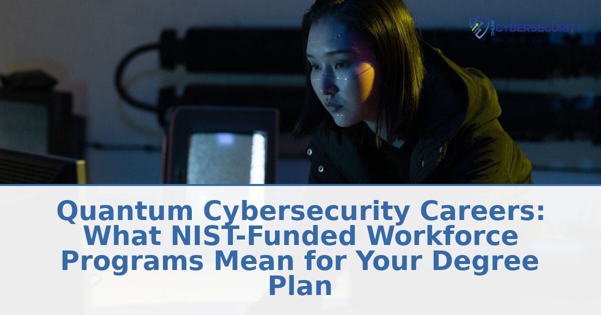 Quantum Cybersecurity Careers: Degrees, Certs & NIST Grants