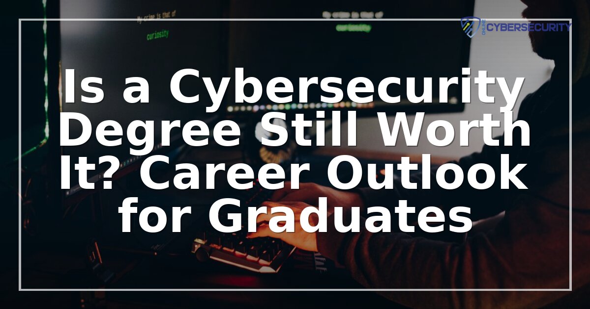 Is a Cybersecurity Degree Worth It in 2026? Real ROI & Career Outlook