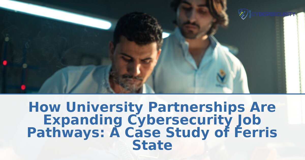Cybersecurity Job Pathways: Ferris State Case Study