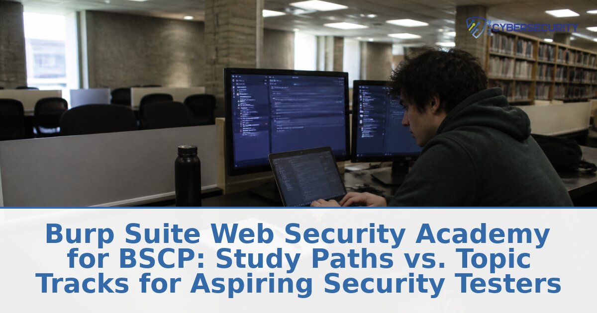 Burp Suite Web Security Academy BSCP Study Path Guide