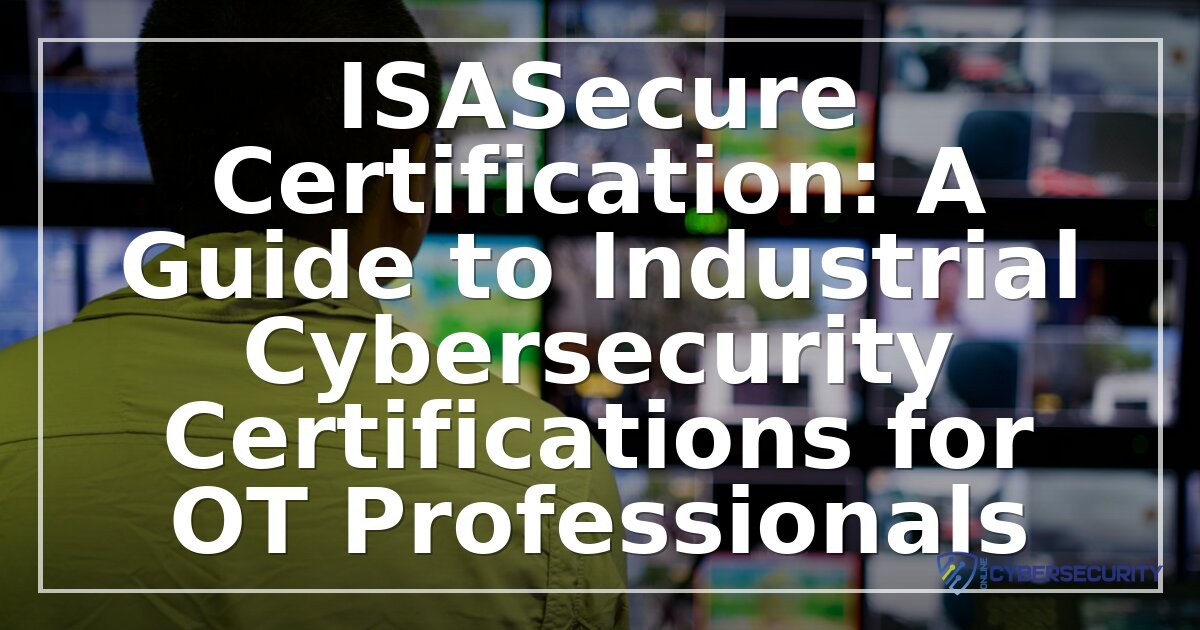 ISASecure Certification: Cost, Process & Career Benefits