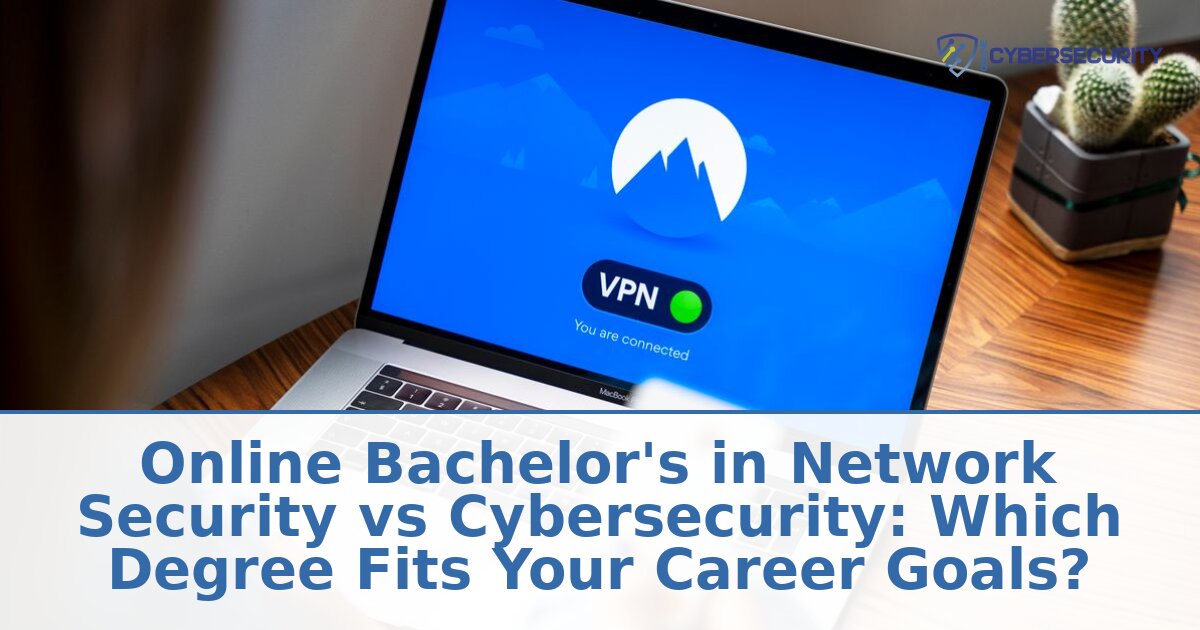 Network Security vs Cybersecurity Degree: Online Guide