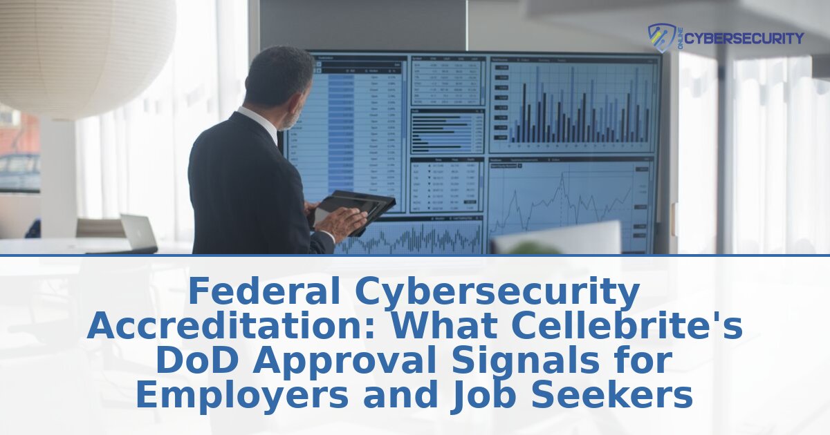 Federal Cybersecurity Accreditation: Cellebrite’s CMMC Win