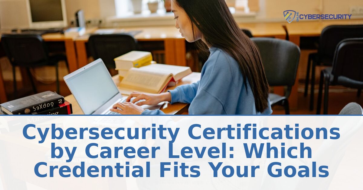 Cybersecurity Certifications by Career Level: A Roadmap