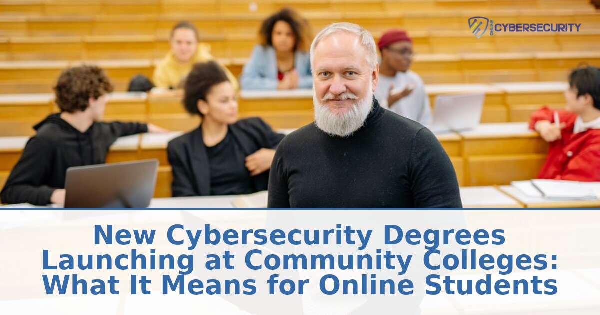 Community College Cybersecurity Degrees: Online Student Guide