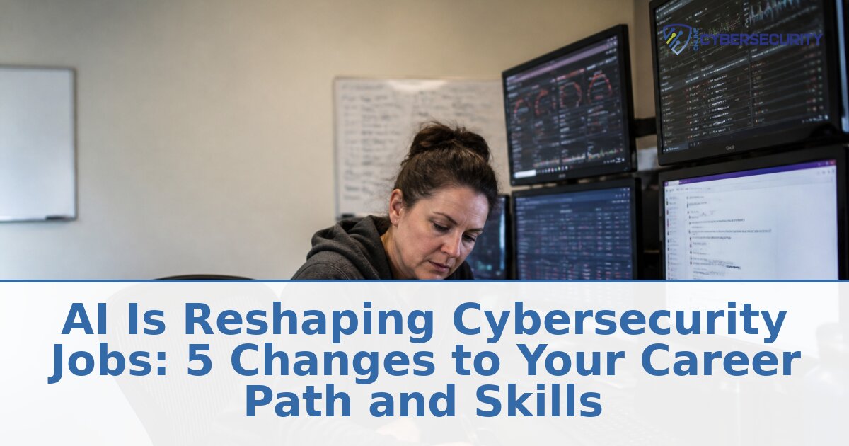 AI Is Reshaping Cybersecurity Jobs: 5 Career Changes