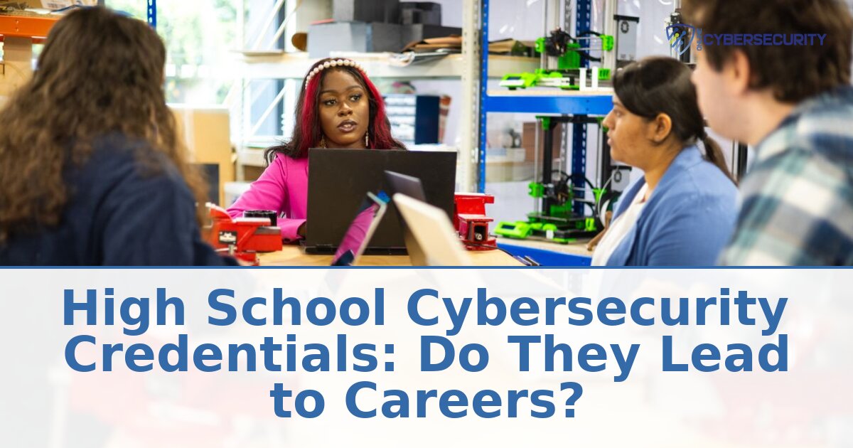 Do High School Cybersecurity Credentials Lead to Jobs? (2026)