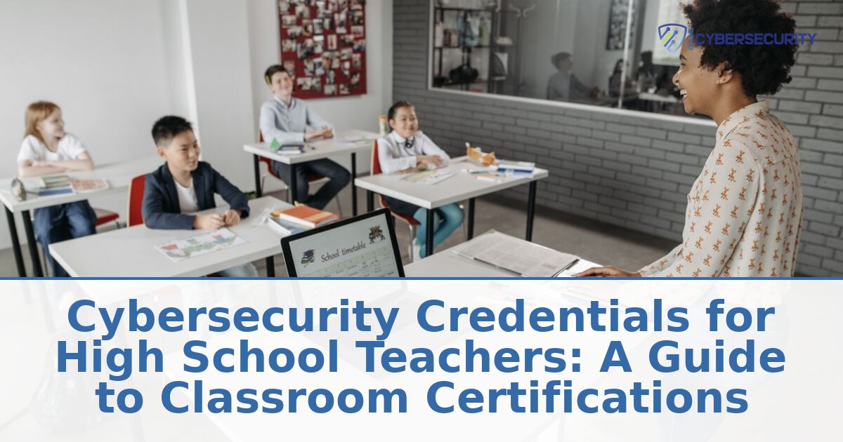 Cybersecurity Certifications for Teachers: Classroom Guide
