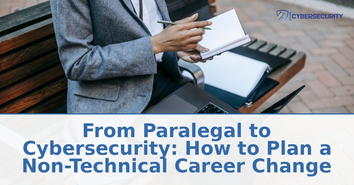 Paralegal to Cybersecurity: Realistic Career Change Plan