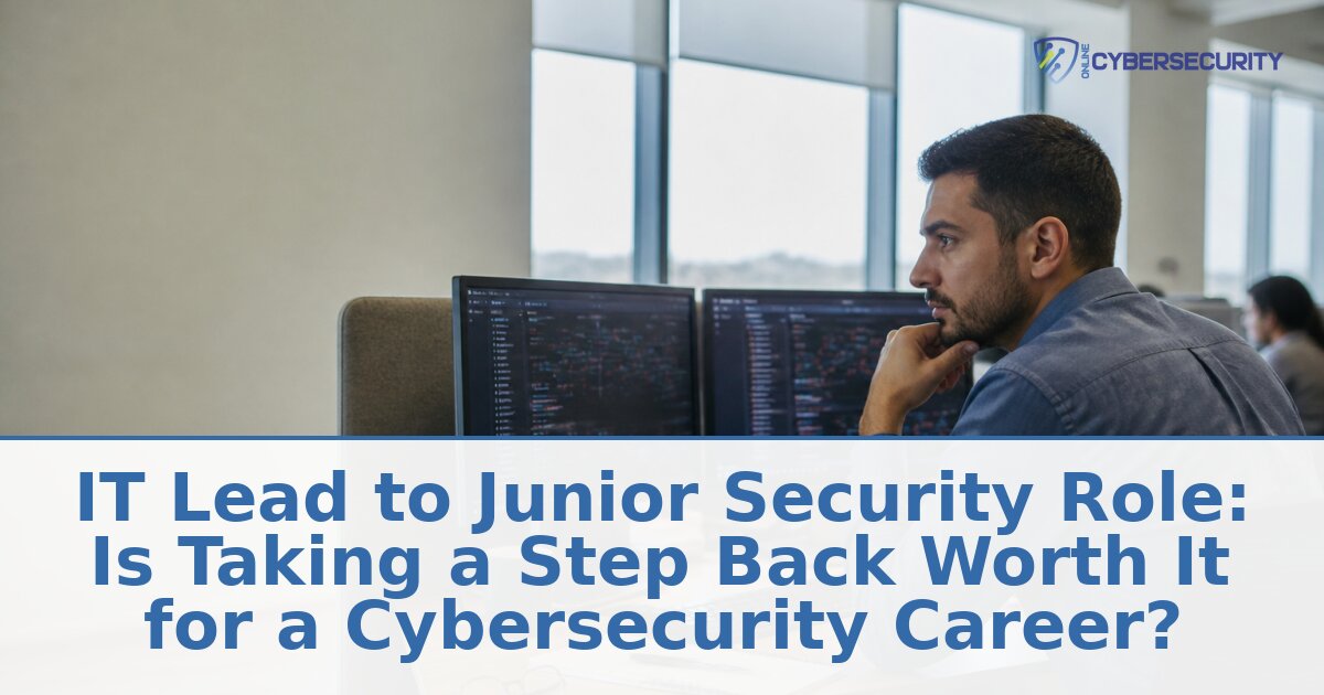 IT Lead to Junior Security Role: Is the Step Back Worth It?