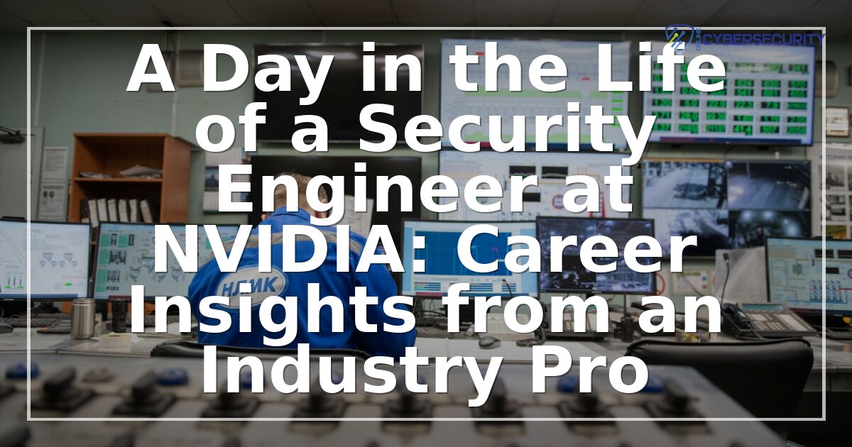 NVIDIA Security Engineer Daily Routine: Career Path & Tools